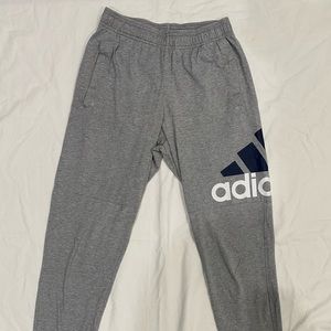 Adidas Grey Jogger Sweat Pants With Logo